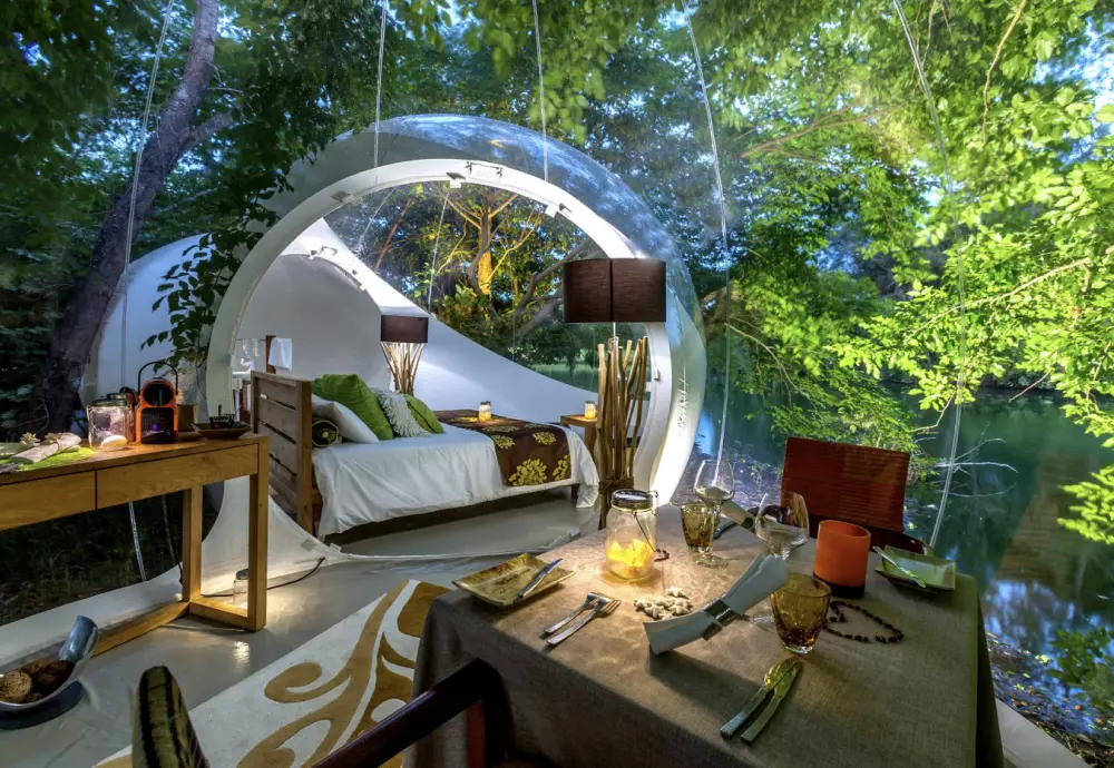 outdoor see through bubble tent