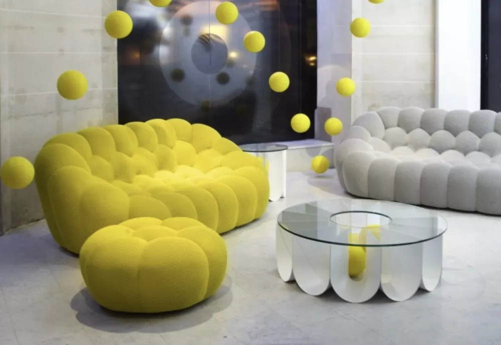 cloud couch in living room